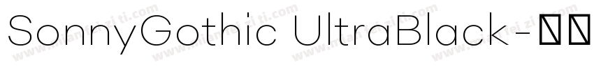 SonnyGothic UltraBlack字体转换